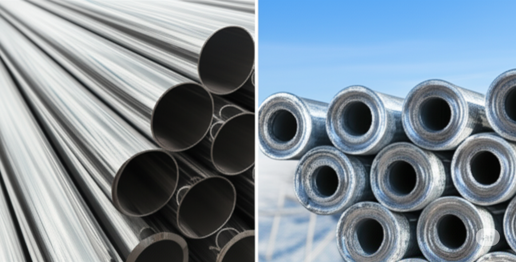 Nên Dùng Ống Inox Hay Ống Kẽm Ngoài Trời? So Sánh Chi Tiết Từ A-Z